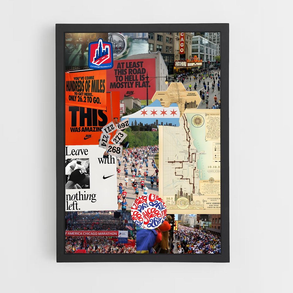 Poster Esprit de Marathon – affiche Athlétisme (vue 2)